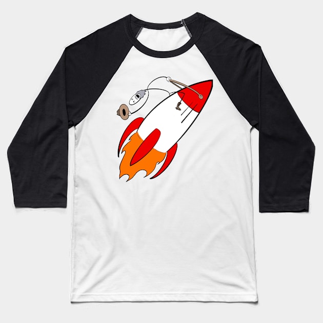 Space Cowboy Baseball T-Shirt by Goodtimecomics